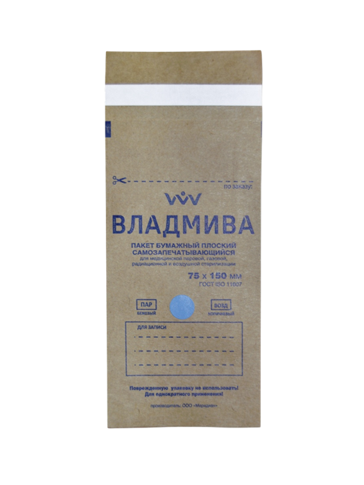 Крафт-пакеты 75 х 150 мм Владмива 66a2ad0d-484c-11f1-0a80-0bad0003cea8